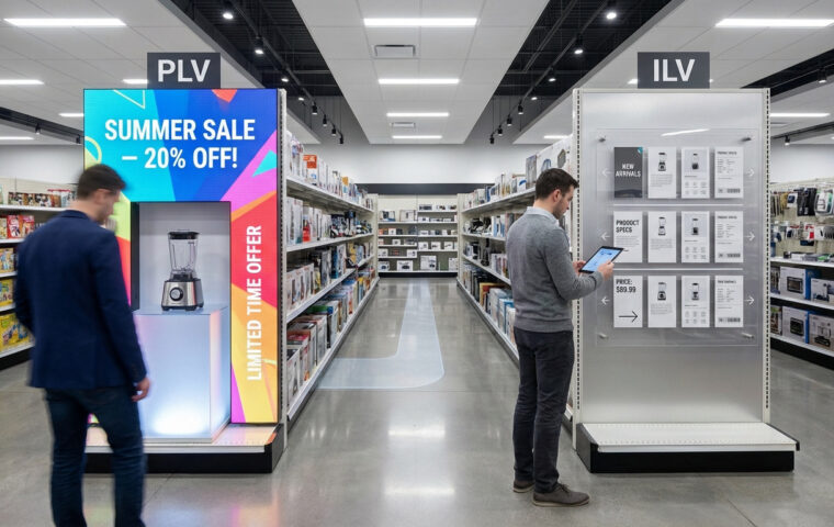 Comprendre la différence entre PLV et ILV en magasin